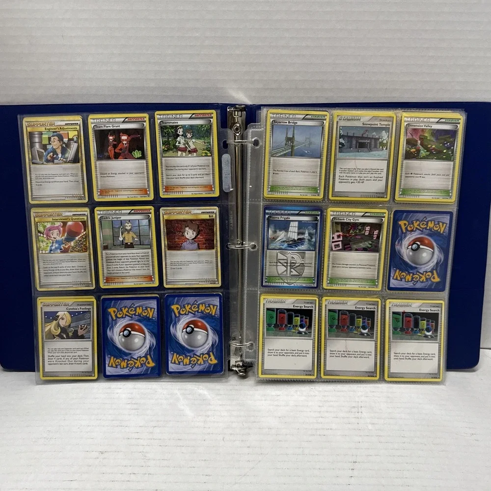Pokemon Binder Lot Collection Of 185 Cards Illustration Rares Full Arts, Basics